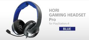 【美品】HORI ゲーミングヘッドセットPRO for PS4/PS4pro PS5 ブルー