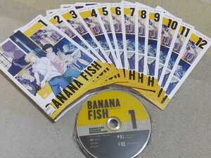 即決 中古DVD レンタル落ち　BANANA FISH バナナフィッシュ　全24話　12枚組　送料無料　ジャケットとディスクのみ　