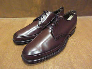 ビンテージ70’s●DEADSTOCK Scholl Uチップシューズ茶size 8 B●210911s2-m-dshs-26cm 1970sデッドストックドクターショール革靴