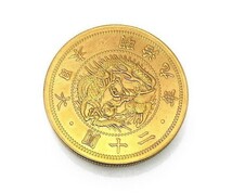 ▲ 20円金貨 明治9年 径34.8mm 量目28.5g 古銭 骨董 忠実復刻版_画像1