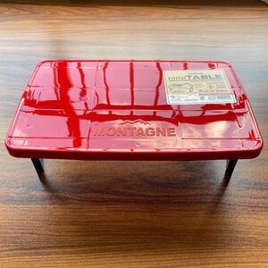 【新品】ミニテーブル アウトドア キャンプ 釣り 折り畳みテーブル 赤 レッド