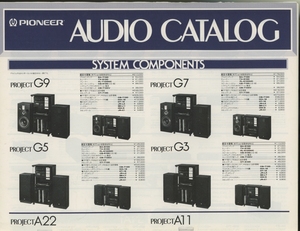 Pioneer 81年11月総合カタログ パイオニア 管5032