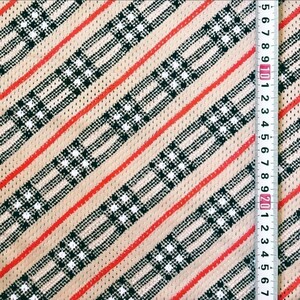 チェック柄 メッシュニット 160×50cm ニット生地 布 はぎれ ハンドメイド チェック