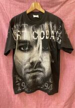 ヴィンテージ 90s ニルヴァーナ Nirvana カートコバーン Kurt Cobain 手刷り 追悼 Tシャツ / モスキートヘッド mosquito head trvis scott_画像1