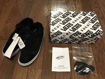 【24.0cm US6】希少 2014 AW sacai x vans v36 OLD SKOOL BLACK 14-02032 未使用 オールドスクール サカイ ヴァンズ バンズ ボアスニーカー_画像2