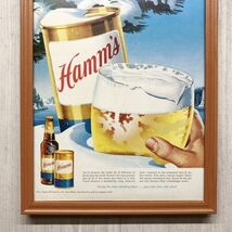 ◆即決◆1960年代 Hamm’s Beer ハムズ ビール 缶ビール 【B4-6019】アメリカ ビンテージ雑誌広告【B4額装品】当時物/本物広告★同梱可_画像5