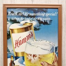 ◆即決◆1960年代 Hamm’s Beer ハムズ ビール 缶ビール 【B4-6019】アメリカ ビンテージ雑誌広告【B4額装品】当時物/本物広告★同梱可_画像4