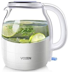 電気ケトル 自動電源オフ 1200W高速沸騰 ガラスケトル 1.2L大容量