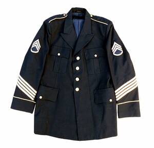 【2574】実物　US　ARMY　制服上衣　Coat Mans　Poly/Wool 　Army　Blue　４５０　Fosible　