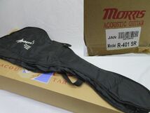 極美品 Morrisモーリス R-401 SR エレアコギター レッド_画像10