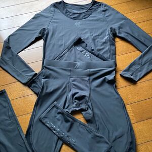 SKINS RY400 メンズ ロングスリーブ サイズS&ロングタイツ サイズSS コンプレッション リカバリー スキンズ