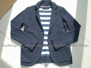  Child Woman компрессия шерсть вязаный tailored jacket темно-синий шерсть использование 