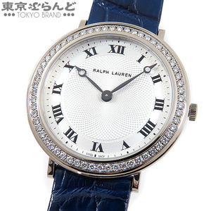 101533773 ラルフローレン RALPH LAUREN スリムクラシック ダイヤベゼル 時計 腕時計 レディース クォーツ式 電池式 K18WG ダイヤモンド