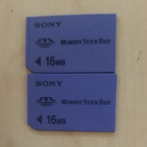 pspめ メモリースティック 16MB 2枚 ソニー