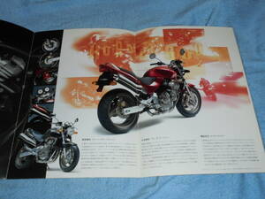 *1998 year ^PC34 HONDA Hornet 600 bike catalog ^ Honda Hornet 600 PC25E water cooling 4 cycle DOHC 4 valve(bulb) 4 cylinder 69PS^ motorcycle 