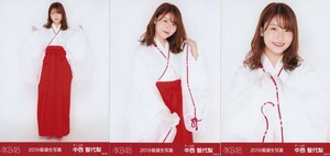 AKB48 中西智代梨 2019 福袋 生写真 3種コンプ