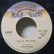 ☆DONNA SUMMER/DIM ALL THE LIGHTS'1979国内盤victor EP_画像2