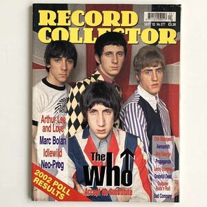 RECORD COLLECTOR 2002September No.277★The Who当時物洋雑誌洋楽ザフー