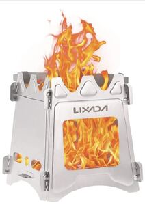 Lixada ステンレスLサイズ ウッドストーブ