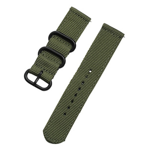  free shipping new goods NATOnairo in clock belt khaki 22mm black buckle 