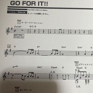 プリント楽譜♪西野カナ『GO FOR IT !!』ギター・エレクトーン(嬉しいコード表付き!!)