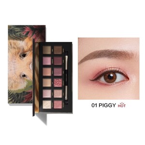 【PERFECT DIARY】12色アイシャドウパレット 01 ブタ