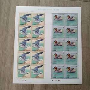  не использовался * марка сиденье | птицы побережья серии no. 2 сборник umine Coca itsu желтохвост |62 иен марка 20 листов 