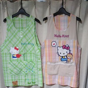 保育士 介護 エプロン ハローキティ HelloKitty