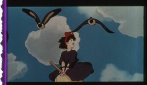 35㎜予告編フィルム×3コマ ジブリ「魔女の宅急便」 ⑮ 1989年
