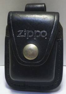 80年代 ZIPPO純正ライターケース牛革 BLACK USED レア!