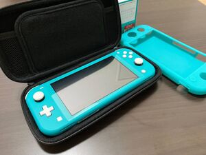 Nintendo Switch Lite ターコイズ スイッチ ライト ケース シリコンカバー 付き