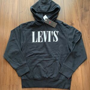 リーバイス　Levi's トレーナー　メンズ　ビンテージロゴ　パーカー　S ブラック