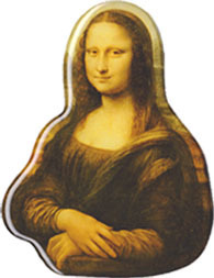 【Art Collection】アート・ダイカットマグネット レオナルド・ダ・ヴィンチ:モナリザ 新品!