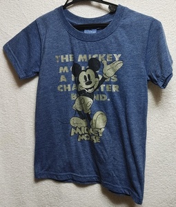 140㎝位 WALT DISNEY 半袖 Tシャツ ミッキーマウス 青