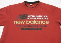150㎝ New balance ニューバランス 半袖 Tシャツ 赤×黒_画像3