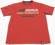 150㎝ New balance ニューバランス 半袖 Tシャツ 赤×黒_画像1