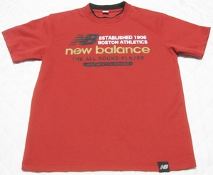 150㎝ New balance ニューバランス 半袖 Tシャツ 赤×黒