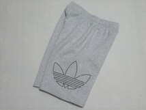 adidas Originals ハーフパンツ 灰 グレー O アディダス オリジナルス アウトライン スウェット ショートパンツ ビッグロゴ DV3272_画像3