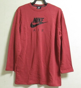 NIKE AS W NSW AIR クルー ドレス レッド XL ナイキ エア スウェット トレーナー ワンピース フリース BV5135-661