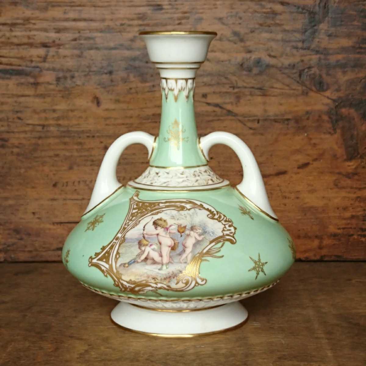 けとなるた ヤフオク! - アンティーク ロイヤルウースター 花瓶 鳥