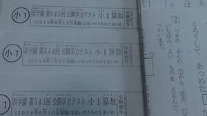 浜学園 (2018年度・2015年度) 小１公開テスト (国語と算数) 1年分　セット (2教科) 1年生