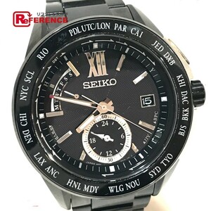 SEIKO セイコー SAGA113 メンズ腕時計 BRIGHTZ ブライツ ワールドタイム エグゼクティブライン 腕時計 PVD ソーラー電波時計