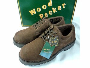 Й★wood pecker★本革靴★茶色★26.5㎝★カジュアルシューズ★お出かけ・旅行に★箱入り★未使用品★