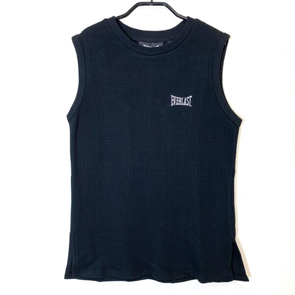 【美品】ナノ・ユニバース別注EVERLAST ワッフルノースリーブトップス
