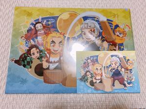 鬼滅の刃 お月見 クリアファイル ポストカード ufotable Cafe 限定