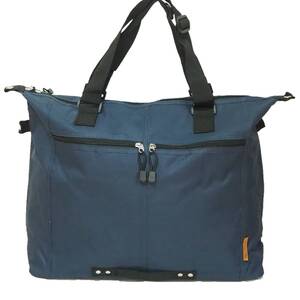 【新品・ネイビー】 ☆Ladies Big Tote Bag☆ 大容量 エコバッグ マザーズバッグ A3ファイル ノートPC ビジネス 学生 通学 通勤