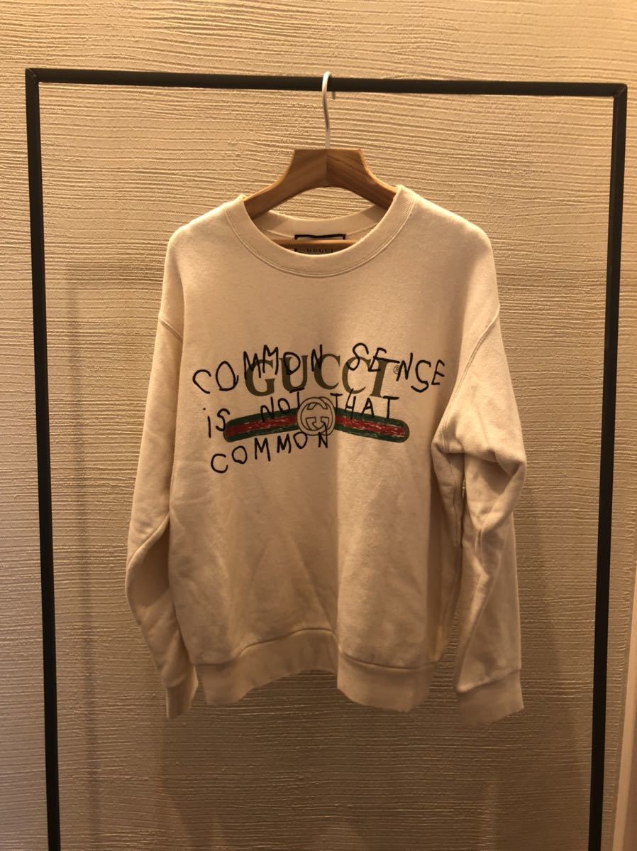 グッチ GUCCI 19ss スウェット XS コットン クリーム Chateau Marmont