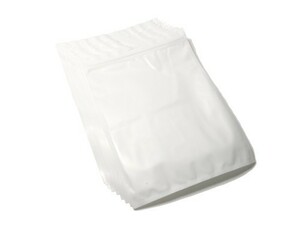 商品パッケージ用 ジッパー付き袋 （前面透明 背面白色） 20cm x 27cm 10枚セット