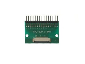 FPC/FFC （30ピン） （L型ピンヘッダ付き） フラットケーブル to ピンヘッダ 変換基盤 0.5mmピッチ to 2.54mmピッチ