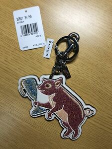  Coach pig pig key holder new goods unused 